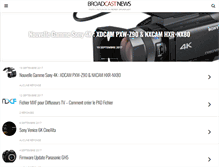 Tablet Screenshot of broadcast-news.fr